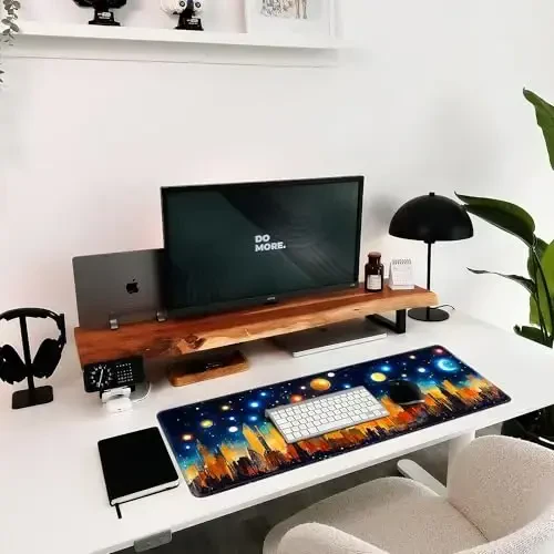 Hopipad Large Gaming Mouse Pad, Desk Mat With Seamed Edges, Waterproof Non-Slip Rubber Base, 31.5x11.8 Inch Keyboard Pad Computer Mat, Big XL City Mousepad - 6