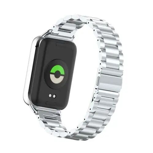 HOPMC Straps For Xiaomi Mi Band 8/9 Pro/Redmi Smartwatch 4/5 Metal Bracelet Protective Frame and 18MM Steel Mesh Wristband Bracelet for Women Men - 6