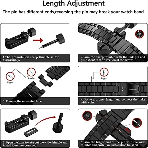 HOPMC Straps For Xiaomi Mi Band 8/9 Pro/Redmi Smartwatch 4/5 Metal Bracelet Protective Frame and 18MM Steel Mesh Wristband Bracelet for Women Men - 7