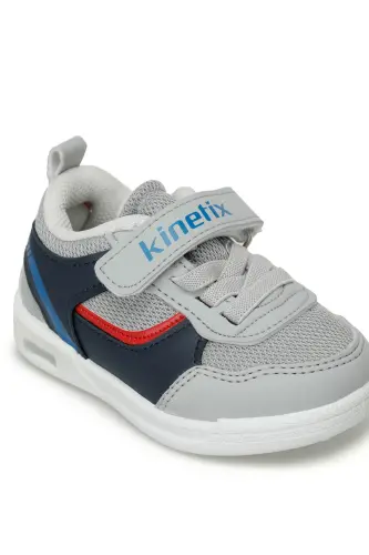 HORNET J TX 4FX Gray Boys Sneaker-Gray - 8