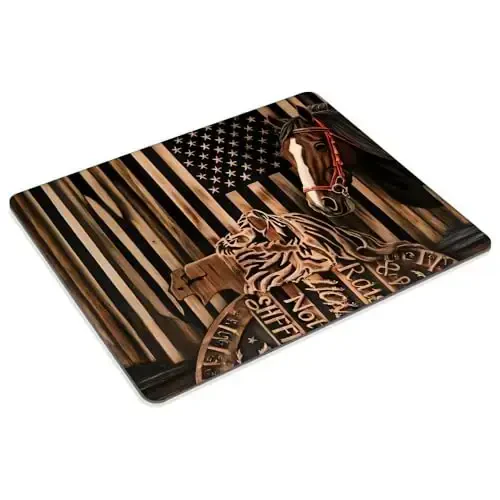 Horse, National Flag Mouse pad Customized Mousepad Non-Slip Rubber Base Mouse Pads for Computers Laptop Office Desk Accessories Mouse pad - 2