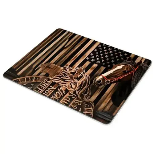 Horse, National Flag Mouse pad Customized Mousepad Non-Slip Rubber Base Mouse Pads for Computers Laptop Office Desk Accessories Mouse pad - 4