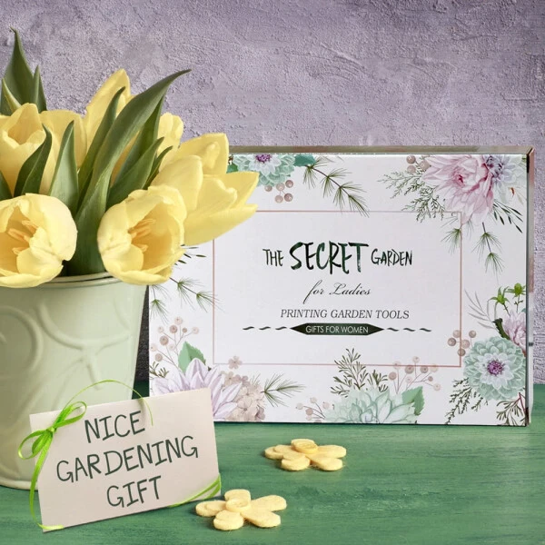 Hortem Garden Tools Set Women, Christmas Gardening Gifts Ladies, Aluminum Hand Tools, Pruner and Garden Belt Bags with Floral Package-GREEN - HORTEM (1)