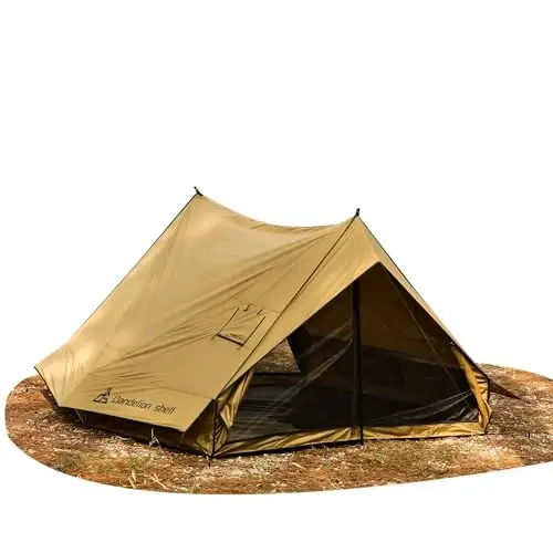 Hot Tent with Stove Jack – 4 Season Waterproof & Windproof Shelter for 1–4 People, Lightweight for Camping, Hiking, Hunting & Fishing - MODAZONE
