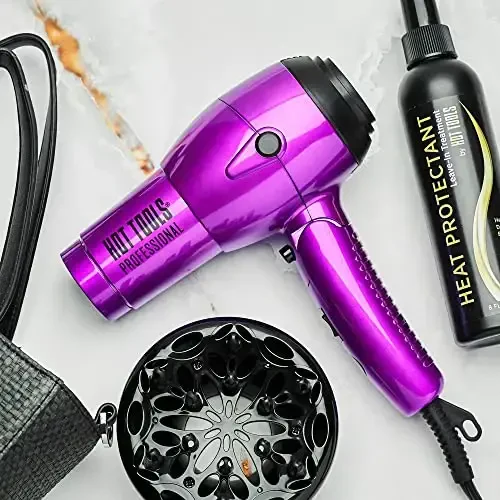 Hot Tools Pro Artist 1875W Ionic Compact Hair Dryer | Lightweight, Perfect for Travel - 6