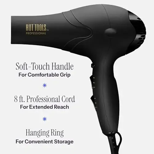 Hot Tools Pro Artist 2100 Ionic Turbo Soch Quritgich | Tez Quritish, Yengil - 5