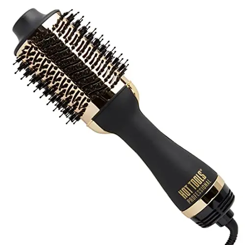 Hot Tools Professional Rainbow Turbo Ceramic Soch Quritgich | 1875W Kuchli va Jim Puflashlar & 24K Oltin Bir Qadamli Soch Quritgich va Hajmlantirgich | Uslub va Quruq, Oson Professional Puflash - 5