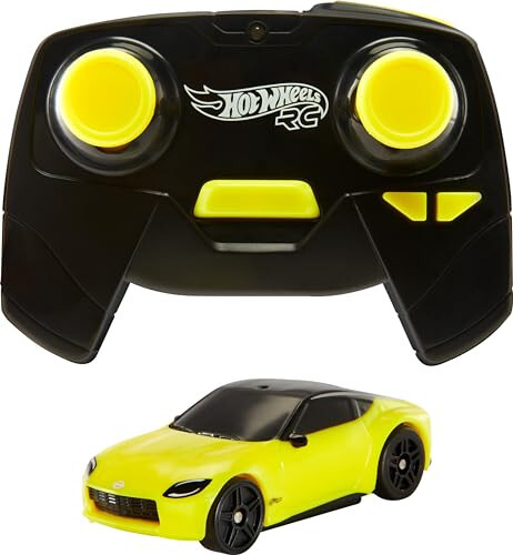 Hot Wheels RC Oyuncak Araba, Kumandalı 1:64 Ölçekli Nissan Z, Kumanda ve USB Kablosuyla, Pistte ve Pist Dışında Çalışır - 1