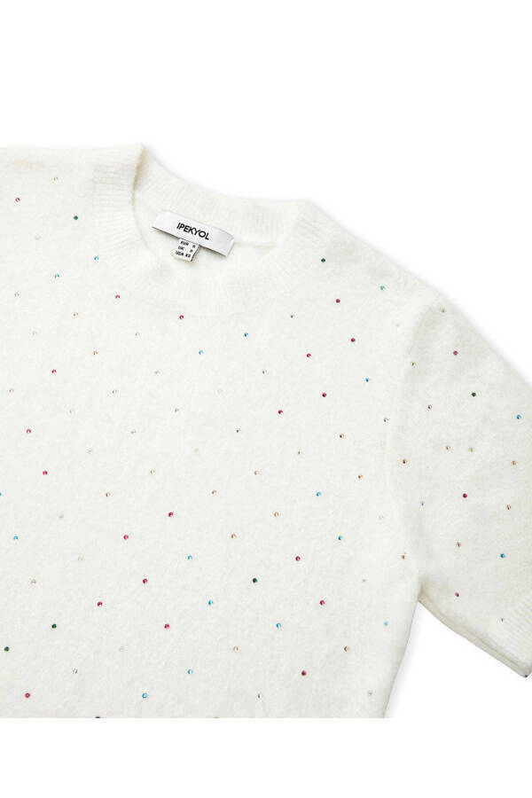 Hotfix printed plush knitwear - 4