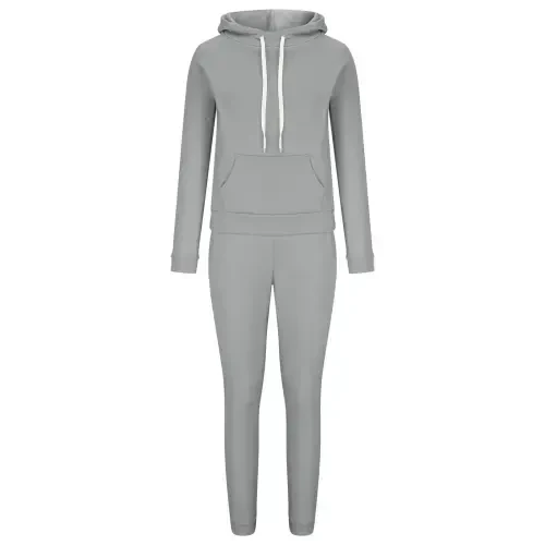 hotojiny Women Jogger Outfit Matching Sweat Suits Long Sleeve Hooded Sweatshirt and Sweatpants 2 Piece Workout Sets Tracksuit Womens Clothes- - 4