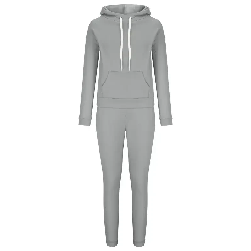 hotojiny Women Jogger Outfit Matching Sweat Suits Long Sleeve Hooded Sweatshirt and Sweatpants 2 Piece Workout Sets Tracksuit Womens Clothes- - 4