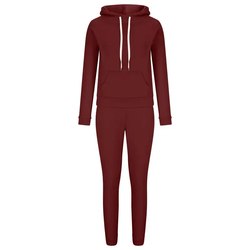hotojiny Women Jogger Outfit Matching Sweat Suits Long Sleeve Hooded Sweatshirt and Sweatpants 2 Piece Workout Sets Tracksuit Womens Clothes - 6