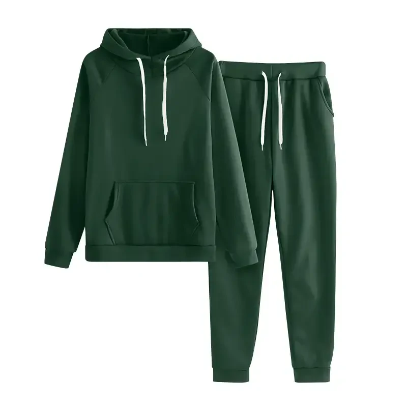 hotojiny Women Jogger Outfit Matching Tracksuit Long Sleeve Hooded Sweatshirt and Sweatpants 2 Piece Lounge Sets Sweatsuits Womens Clothes - 5