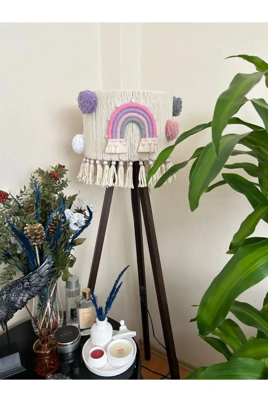 House Baby Nursery Floor Lamp Shade (BASE NOT INCLUDED) -Customizable- Purple - 1