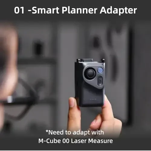 HOZO M-Cube Laser Measuring Tool Adaptor, 01 Smart Planner - Features 360° Joystick for Capturing Floorplans from Any Angle, One-Tap Button for Precise Edge and Corner Measurements - 5