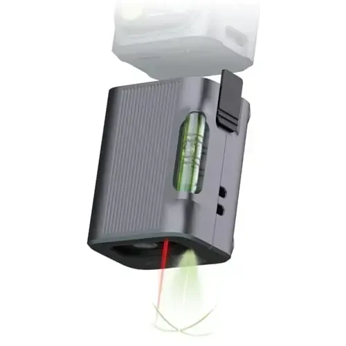 HOZO M-Cube Laser Measuring Tool Adaptor 03 Ikki tomonlama lazer+, 328ft/100m Modular Dual Laser masofa o'lchagich Bluetooth ilovasi va M-Green Cross Line bilan, Geodeziya, Qurilish, DIY loyihalari uchun ideal 