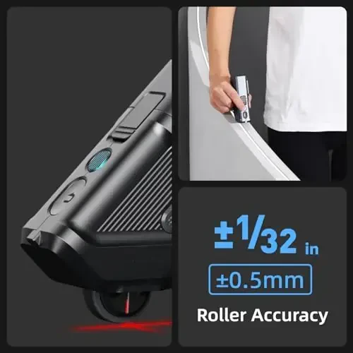 HOZO M-Cube Laser Measuring Tool Adaptor 05 Scale Roller,Electronic Digital Tape Measure with Laser,Infinite Customized Scales and ±1/32 inch Accuracy,93 Built-in US Imperial, Metric Scales - 4