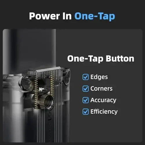 HOZO M-Cube lazer o'lchash asbobi adapteri, 01 Smart Planner - Har qanday burchakdan qavat rejalarini olish uchun 360° joystick, aniq qirra va burchak o'lchovlari uchun bir marta bosish tugmasi - 4