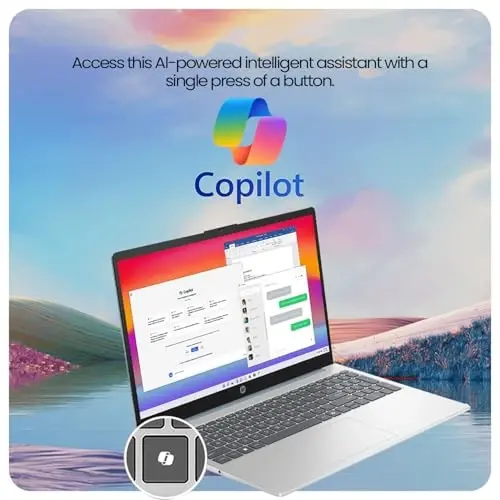 HP 15 AI-Powered Copilot Laptop, 15.6