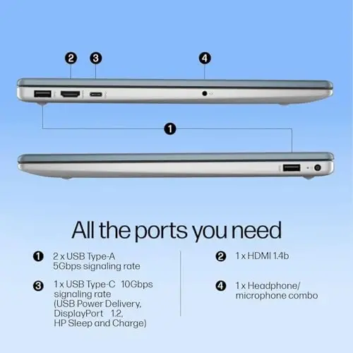 HP 15 AI-Powered Copilot Laptop, 15.6
