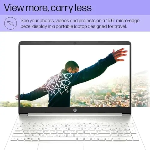 HP 15 dyuymli noutbuk, FHD sensorli bo'lmagan displey, Intel Core i5, 12 GB RAM, 256GB PCIe SSD, Intel UHD grafikasi, Windows 11 Home, tabiiy kumush rang, 15-dy2795wm - 5