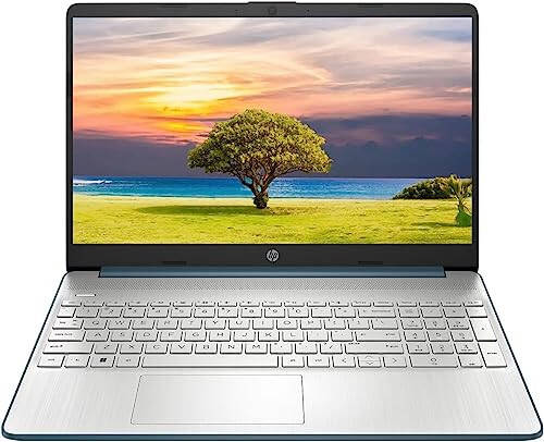 HP 15.6 Флагманский HD Бизнес-ноутбук, Intel i3-1115G4 до 4,1 ГГц (Обходит i5-1035G4), 16 ГБ ОЗУ, 1 ТБ NVMe SSD, Быстрая зарядка, Цифровая клавиатура, Bluetooth, Wi-Fi, HDMI, Win 11, Еловая синяя, с аксессуаром GM - 1