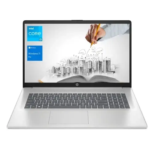 HP 17 Business Laptop, 17.3” HD+ Display, 11th Gen Intel Core i3-1125G4 Processor, 32GB RAM, 1TB SSD, Wi-Fi, HDMI, Webcam, Windows 11 Pro, Silver - MODAZONE