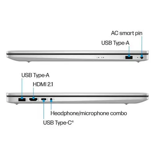 HP 17 Business Laptop, 17.3” HD+ Display, 11th Gen Intel Core i3-1125G4 Processor, 32GB RAM, 1TB SSD, Wi-Fi, HDMI, Webcam, Windows 11 Pro, Silver - 5