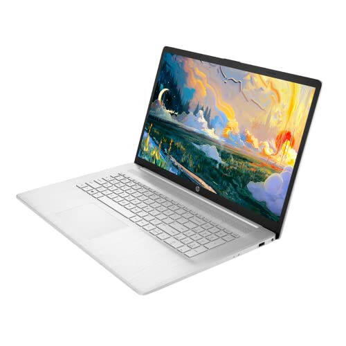 HP 17 Laptop, 17.3” HD+ Displey, 11-avlod Intel Core i3-1125G4 Protsessori, 8GB RAM, 256GB SSD, Wi-Fi, HDMI, Veb-kamera, Windows 11 Home, Kumush - 2