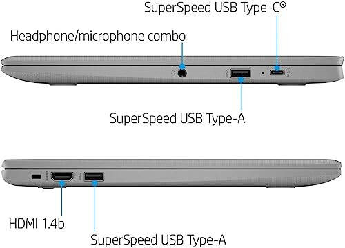 HP 2023 Newest Chromebook Laptop, 14 Inch Display, Intel Celeron N4120 Processor, 4GB RAM, 64GB eMMC, Intel UHD Graphics 600, WiFi, Bluetooth, Chrome OS, Modern Gray - 6