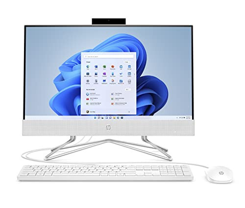 HP 21.5'' Hammayoq stol usti kompyuteri, Intel Pentium Silver J5040 protsessori, Intel UHD Graphics 605, 4 GB RAM, 128 GB saqlash xotirasi, Windows 11 Home (22-dd0120, 2021), Qor rang - 1