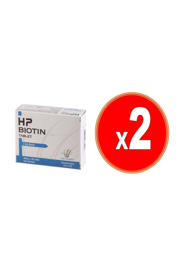 Hp Biotin 2 Mg 100 Tablets 2 Pack - 1