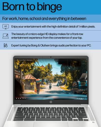 HP Chromebook 14 Noutbuk, Intel Celeron N4120, 4 GB RAM, 64 GB eMMC, 14