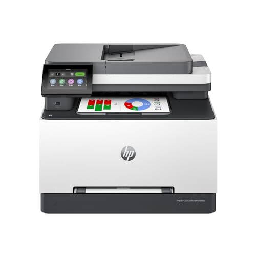 HP Color Laserjet Pro MFP 3301fdw Kablosuz Çok İşlevli Renkli Lazer Yazıcı, Ofis Yazıcısı, Tarayıcı, Fotokopi, Faks, ADF, Çift Taraflı Baskı, Ofis İçin En Uygun (499Q5F) - 1