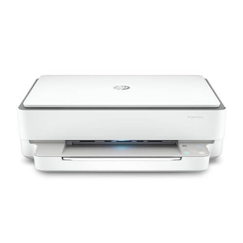 HP ENVY 6055e Wireless Color Inkjet Printer, Print, scan, copy, Easy setup, Mobile printing, Best-for-home, 3 months of Instant Ink included, white - 1