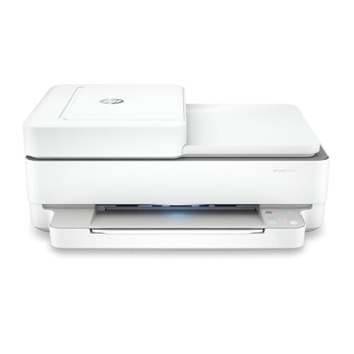 HP ENVY 6455e Беспроводной цветной струйный принтер, Печать, сканирование, копирование, Простая настройка, Мобильная печать, Лучший для дома, Instant Ink с HP+ (включено 3 месяца), белый - 1