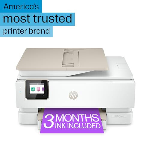 HP ENVY Inspire 7955e Wireless Color Inkjet Printer, Print, scan, copy, Easy setup, Mobile printing, Best-for home, Instant Ink with HP+,White - 3