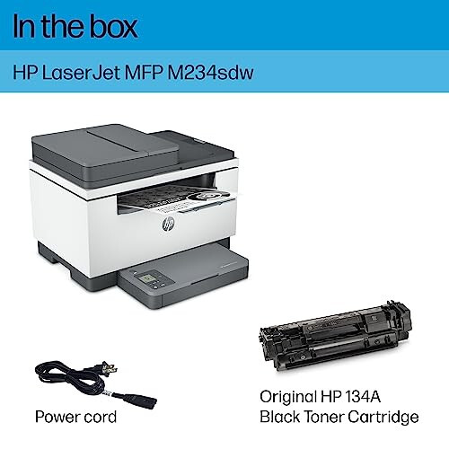 HP LaserJet MFP M234sdw Simsiz Printer, Chop etish, skanerlash, nusxa ko'chirish, Tez tezlik, Oson sozlash, Mobil chop etish, Kichik jamoalar uchun eng yaxshisi - 5