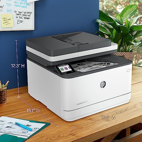 HP LaserJet Pro MFP 3101fdw Беспроводной черно-белый многофункциональный лазерный принтер, сканер, копир, факс, лучший для офиса (3G628F) - 3