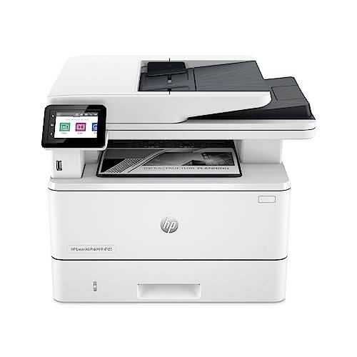 HP LaserJet Pro MFP 4101fdn Printer, Chop etish, skanerlash, nusxa ko'chirish, faks, Tez tezlik, Oson sozlash, Mobil chop etish, Ilg'or xavfsizlik, Kichik jamoalar uchun eng yaxshi, Faqatgina Ethernet/USB - 1