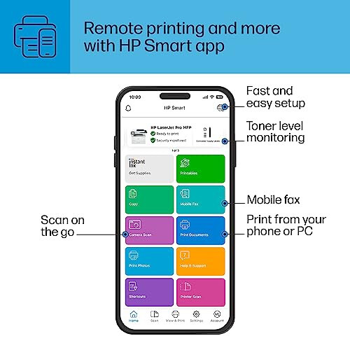 HP LaserJet Pro MFP 4101fdn Printer, Chop etish, skanerlash, nusxa ko'chirish, faks, Tez tezlik, Oson sozlash, Mobil chop etish, Ilg'or xavfsizlik, Kichik jamoalar uchun eng yaxshi, Faqatgina Ethernet/USB - 8