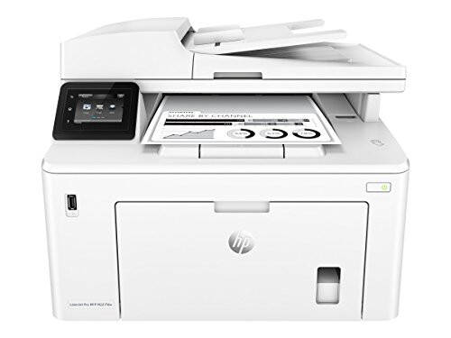 HP LaserJet Pro MFP M227fdw Simsiz Monoxrom Hammamda Birlashgan Printer, o'rnatilgan Ethernet va 2 tomonlama chop etish xususiyatiga ega, Alexa bilan ishlaydi (G3Q75A) Oq - 1