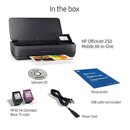 HP OfficeJet 250 All-in-One Portable Printer with Wireless & Mobile Printing, Works with Alexa (CZ992A) Black - 4