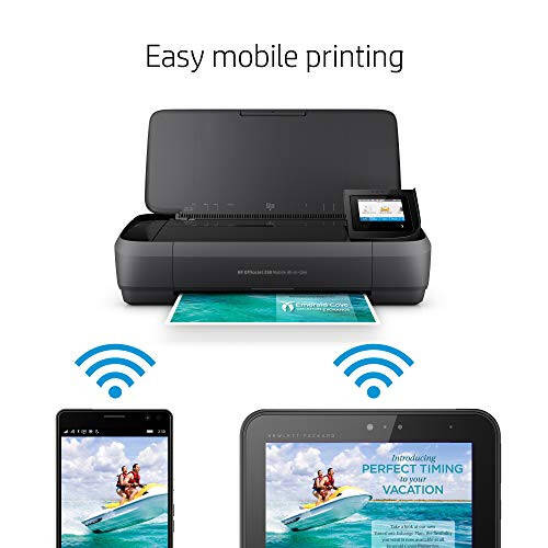 HP OfficeJet 250 All-in-One Portable Printer with Wireless & Mobile Printing, Works with Alexa (CZ992A) Black - 9