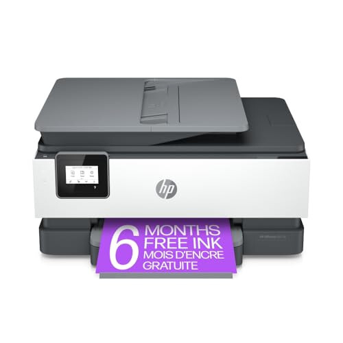 HP OfficeJet 8015e Simsiz Rangli Ko'p Funktsiyali Printer, 6 oy Instant Ink kiritilgan - 9