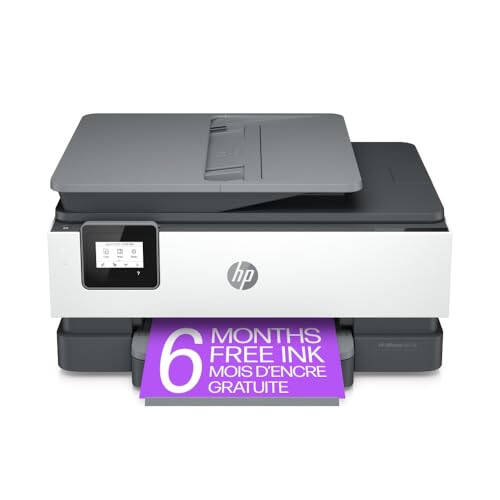 HP OfficeJet 8015e Wireless Color All-in-One Printer, 6 months of Instant Ink included - 9