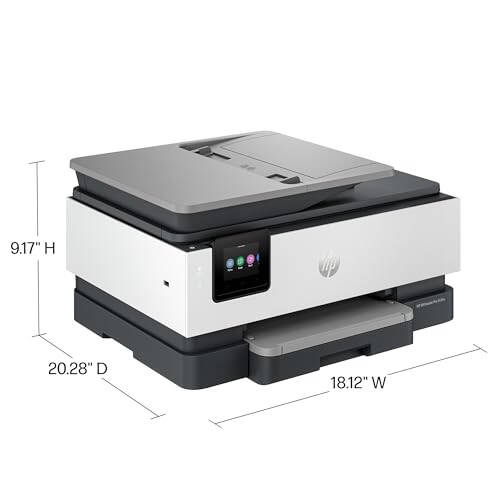 HP OfficeJet Pro 8135e Simsiz Ko'p Funktsiyali Rangli Siyohli Printer, Chop etish, Skanslash, Nusxa Ko'chirish, Faks, ADF, Ikki Tomonlama Chop etish, Uy Ofisi Uchun Eng Yaxshi, 3 Oylik Siyohli Maslahatlar (40Q35A) - 5