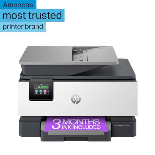 HP OfficeJet Pro 9125e Ko‘p funksiyali Printer, Rangli, Kichik va O‘rta Biznes uchun Printer, Chop etish, Nusxa ko‘chirish, Sknerlash, Faks, Sensorli ekran; Smart Advance Scan, 3 oy Instant Ink kiritilgan - 3