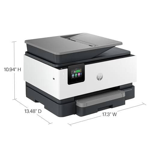 HP OfficeJet Pro 9125e Ko‘p funksiyali Printer, Rangli, Kichik va O‘rta Biznes uchun Printer, Chop etish, Nusxa ko‘chirish, Sknerlash, Faks, Sensorli ekran; Smart Advance Scan, 3 oy Instant Ink kiritilgan - 5