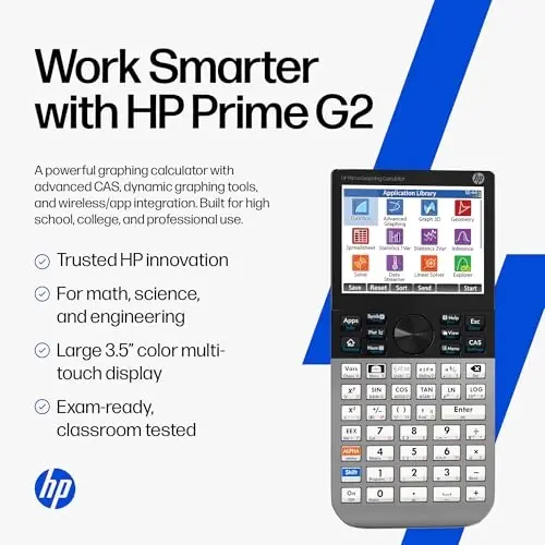 HP Prime G2 Graphing Calculator – Multi-Touch 3.5